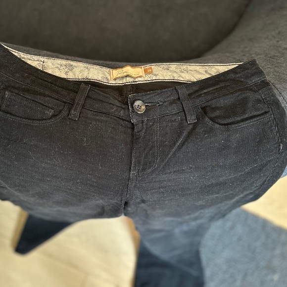 Paige Premium Denim Black Benedict Canyon Classic Rise Bootcut Cords - Size 29 - Picture 8 of 11